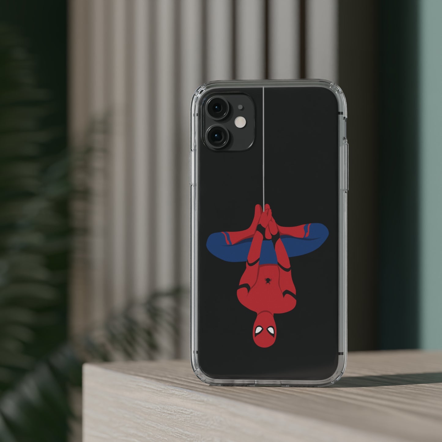 Tom Holland's Spider-Man Hanging Clear Phone Case
