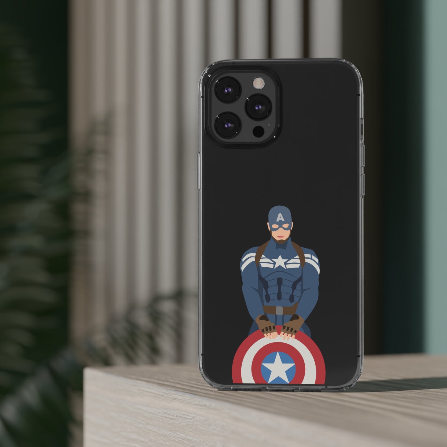 Captain America Clear Phone Case