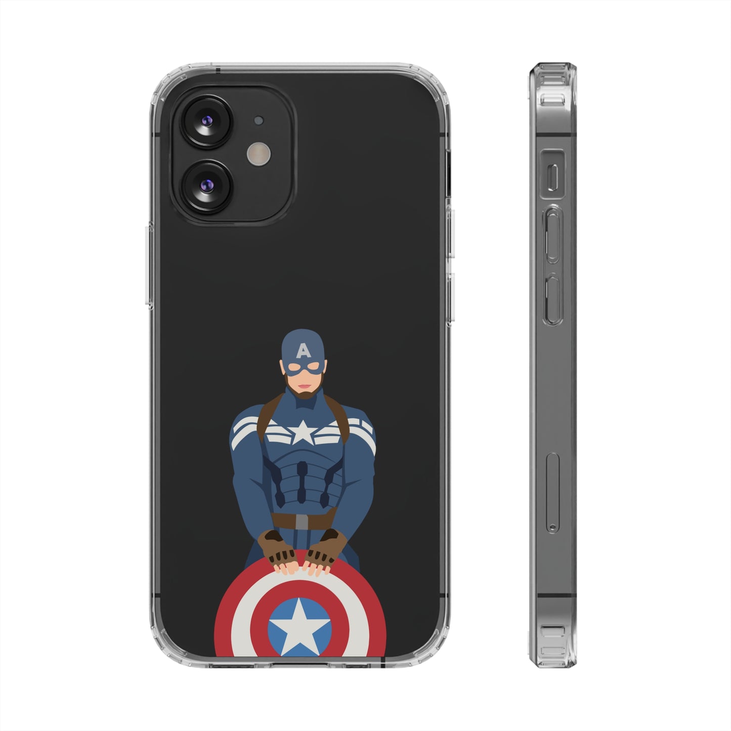Captain America Clear Phone Case