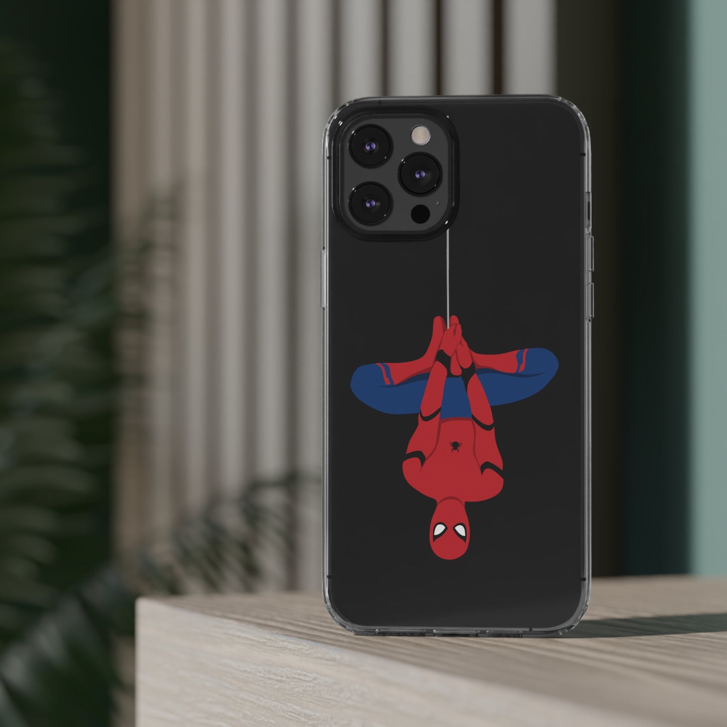 Tom Holland's Spider-Man Hanging Clear Phone Case