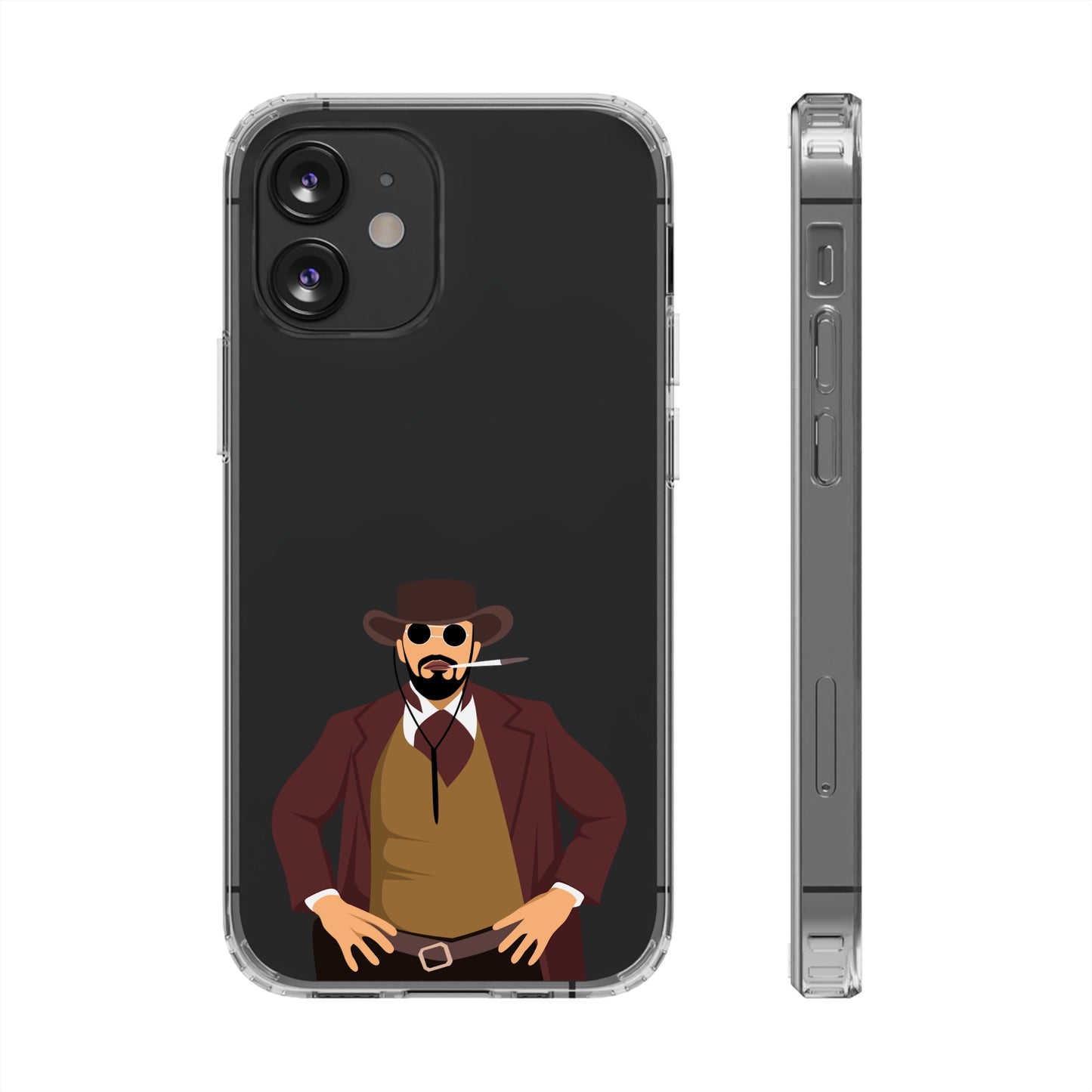 Django Unchained Clear Phone Case