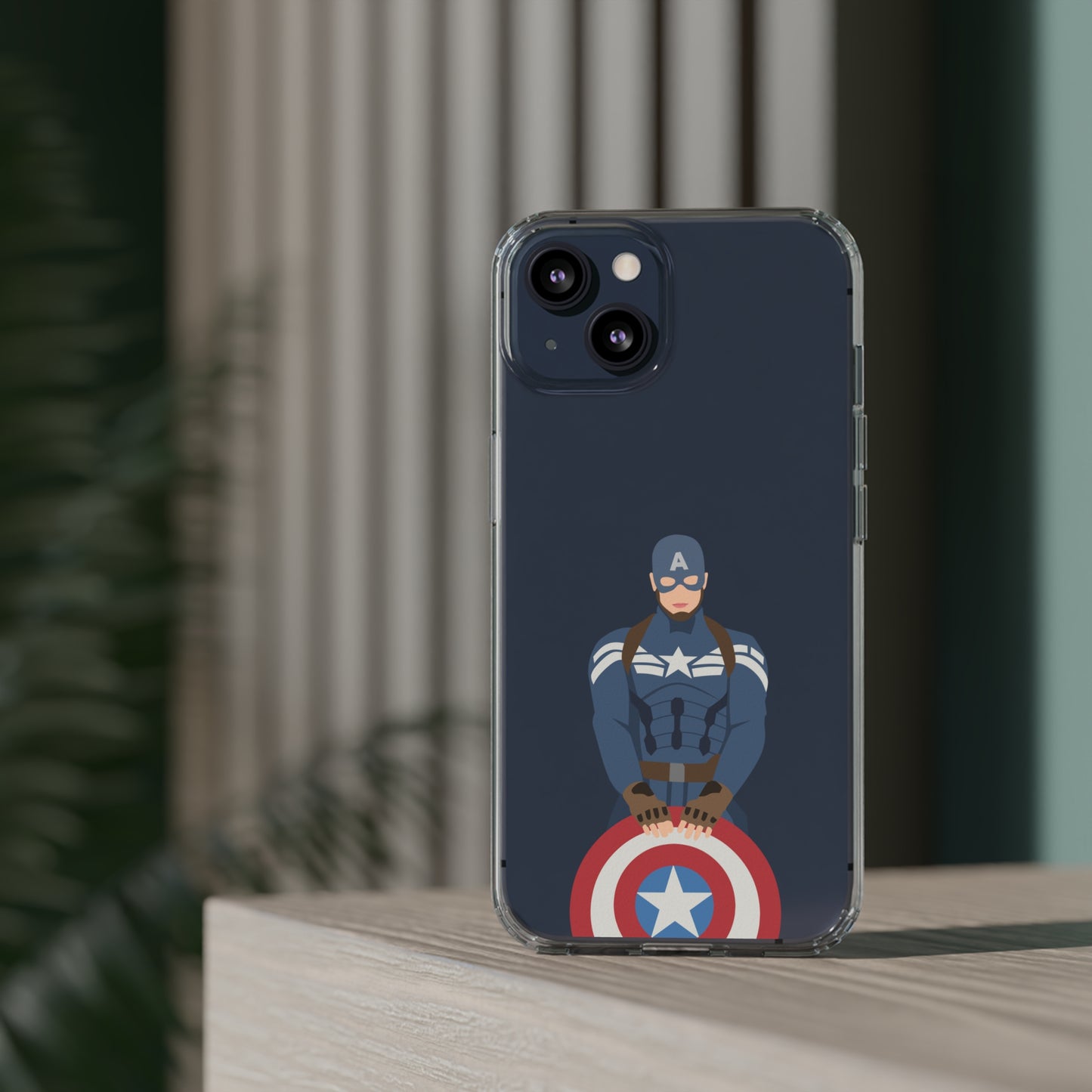 Captain America Clear Phone Case