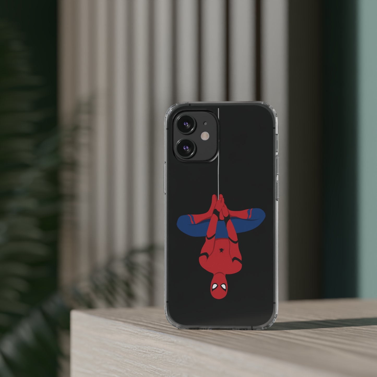 Tom Holland's Spider-Man Hanging Clear Phone Case