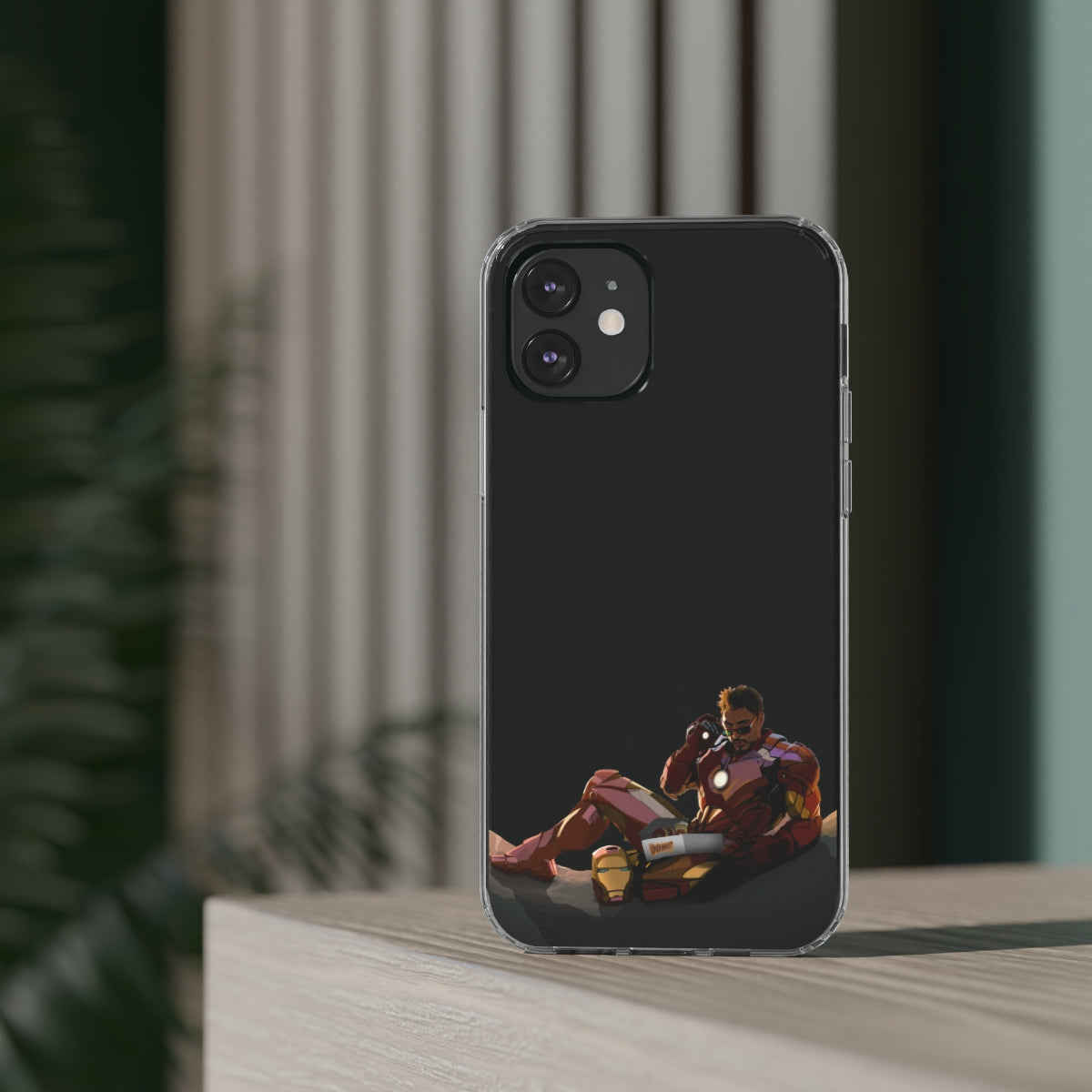 Iron Man Chillin' Clear Phone Case