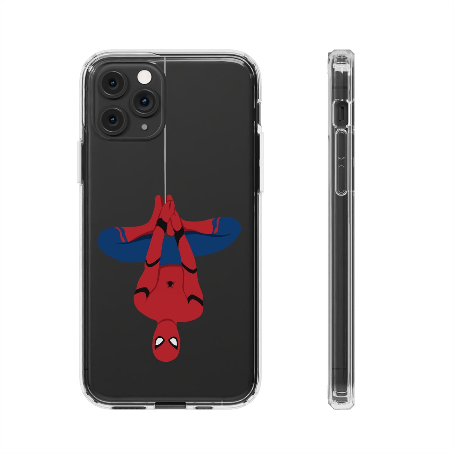 Étui de téléphone transparent à suspendre Spider-Man de Tom Holland