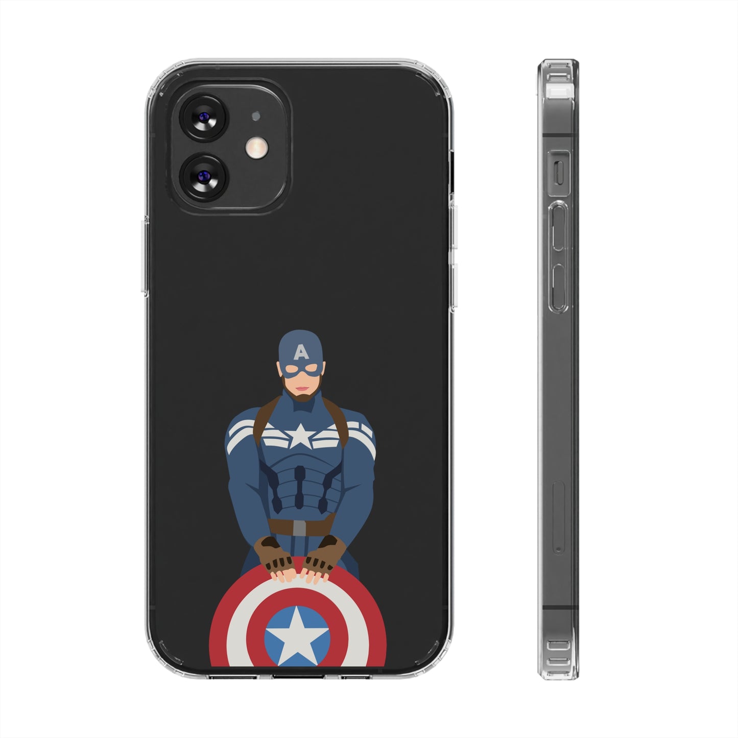 Captain America Clear Phone Case