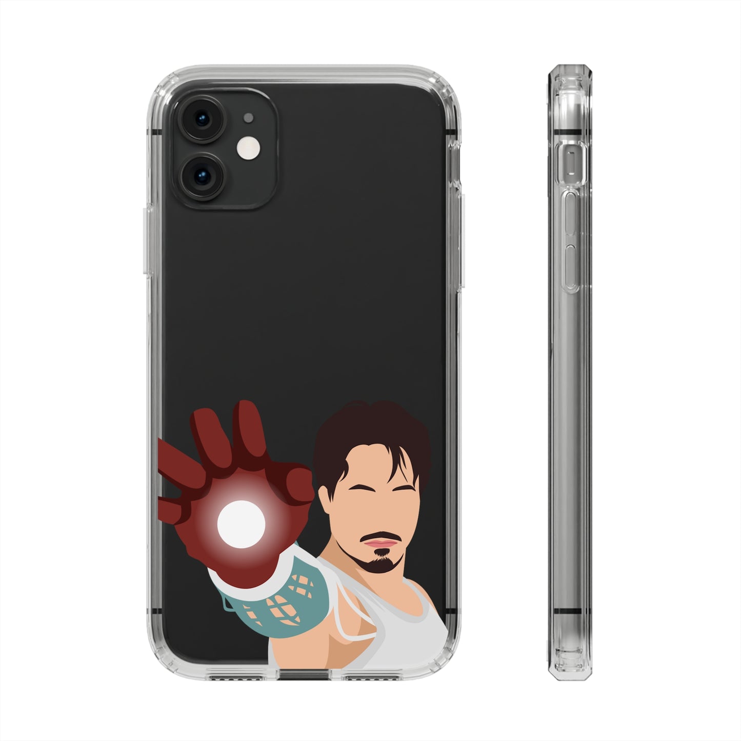 Coque de téléphone transparente Tony Stark